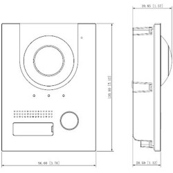 Portier vidéo platine de rue Dahua VTO2202F-P