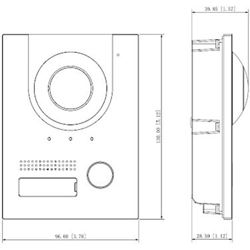 Portier vidéo platine de rue Dahua VTO2202F-P
