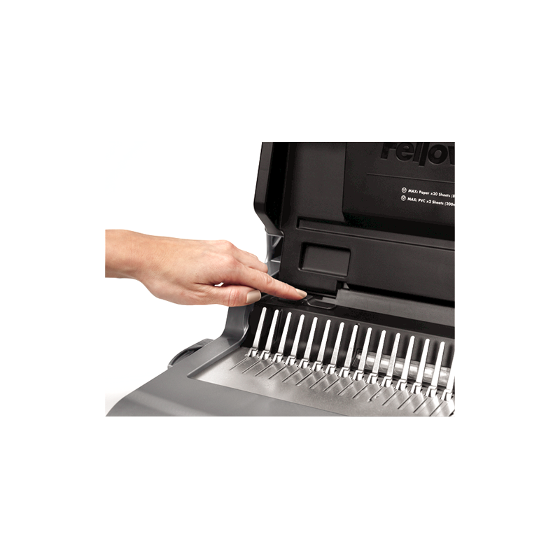 Perforelieur Fellowes Quasar+ 500 à anneaux plastique