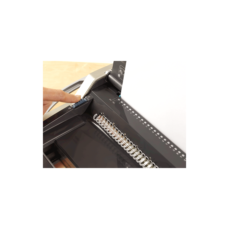 Perforelieur Fellowes Galaxy-E Wire électrique à anneaux métal