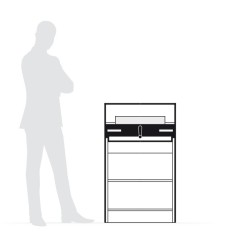 Massicot de bureau électrique sur meuble IDEAL 4350