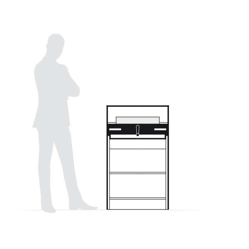 Massicot de bureau électrique sur meuble IDEAL 4350