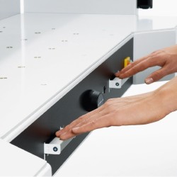 Massicot professionnel avec presse hydraulique IDEAL 7260 LT