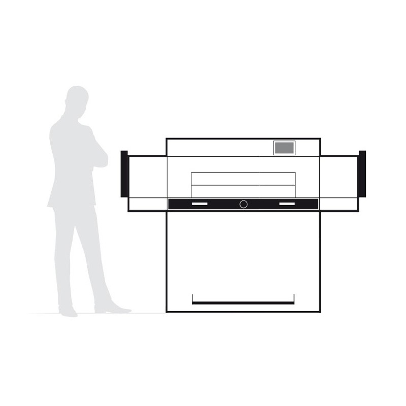 Massicot professionnel avec presse hydraulique IDEAL 7260 LT