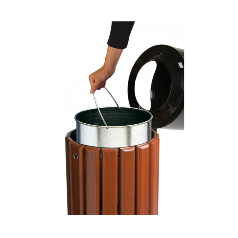 Corbeille à poser Rossignol Zeno 60L bois/gris