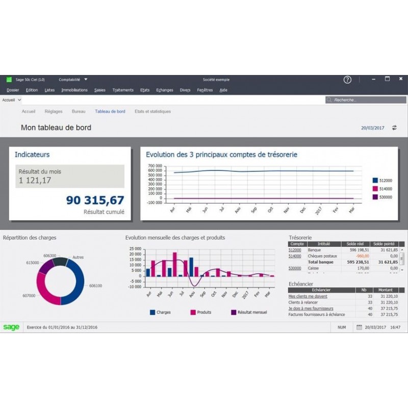 Logiciel Sage 50Cloud Ciel Compta