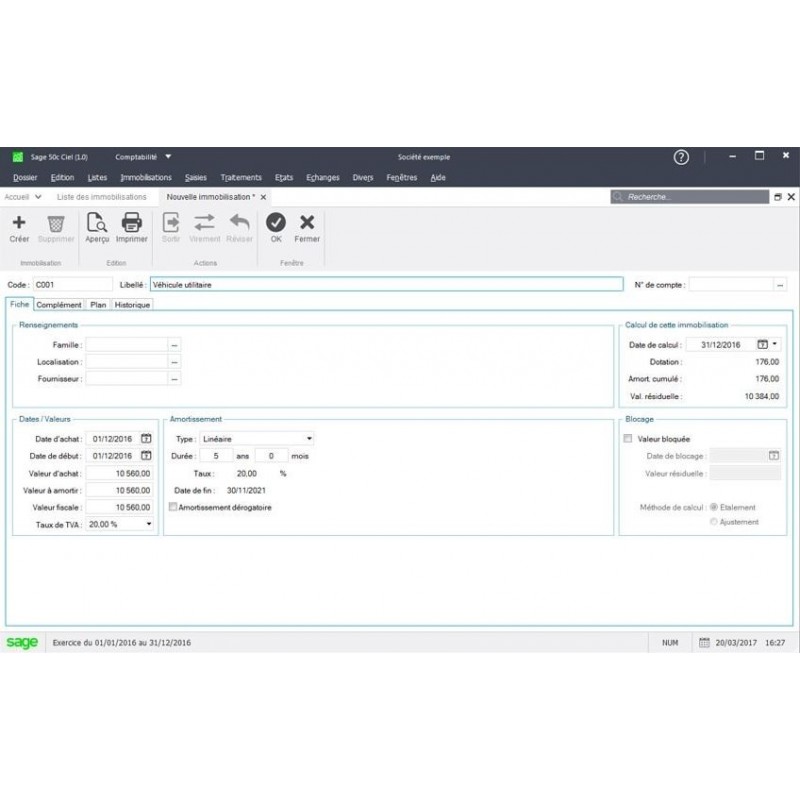 Logiciel Sage 50Cloud Ciel Compta